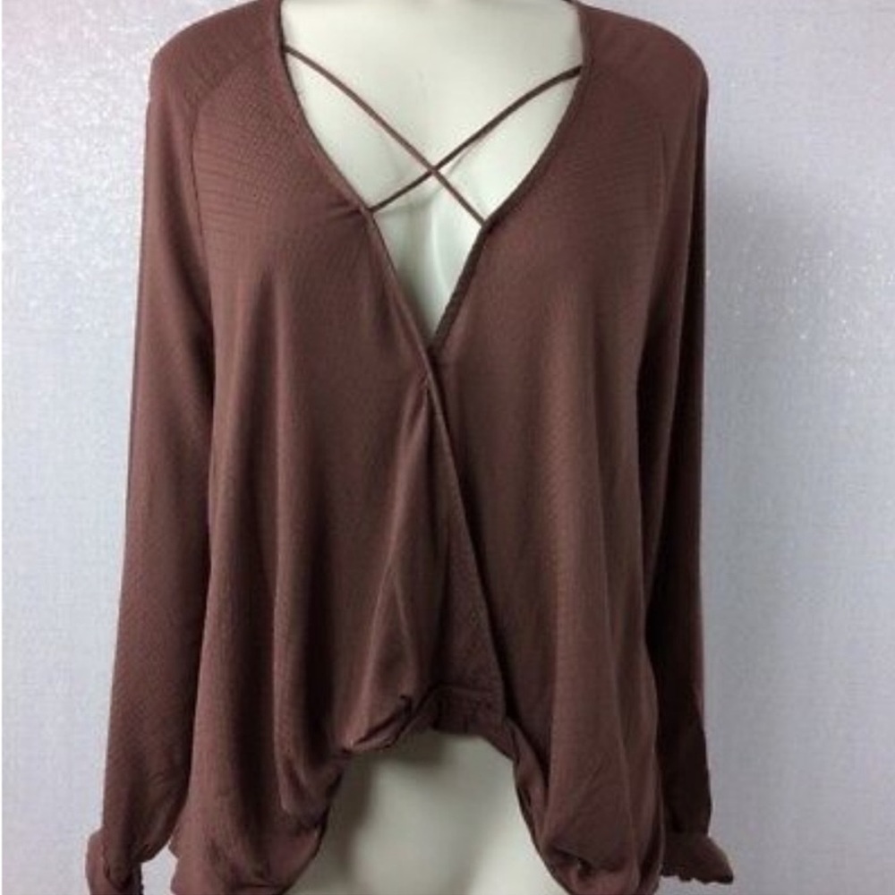 Urban Outfitters Criss Cross Blouse